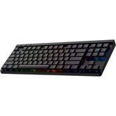 Logitech G515 Wireless Gaming Keyboard Tkl, Lightsync Rgb, Thin Tenkeyless Design, Double Shot Pbt Keycaps, Taile Brown Mechanical Switches Black